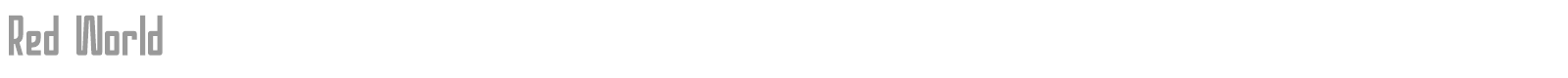 Red World font preview